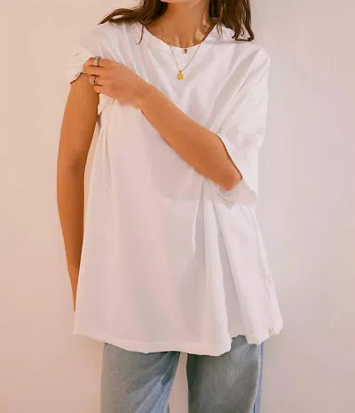 Free People We The Free Devon Tee In Ivory In Multi