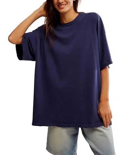 Free People We The Free Devon Tee In Navy