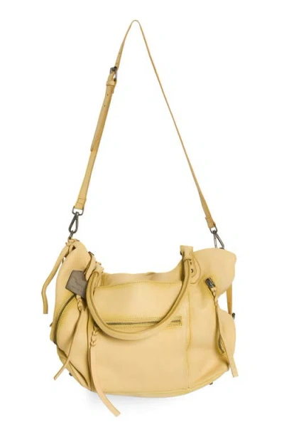 Free People We The Free Emerson Lambskin Leather Tote In Yellow