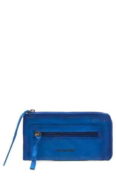 Free People We The Free Emerson Leather Wallet In Blue