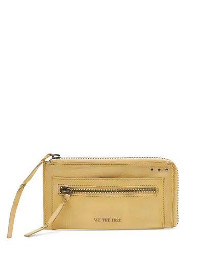 Free People We The Free Emerson Leather Wallet In Brown