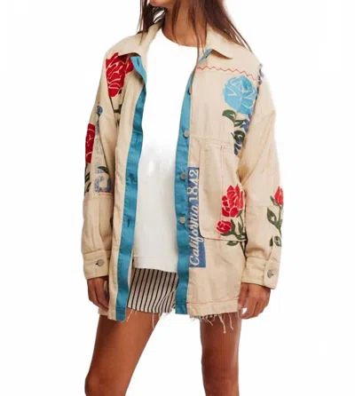 Free People We The Free Field Of Roses Jacket - Petite In Roses By The Dozen In Multi