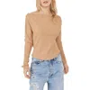 Free People We The Free Fuji Off The Shoulder Thermal Top In Camel
