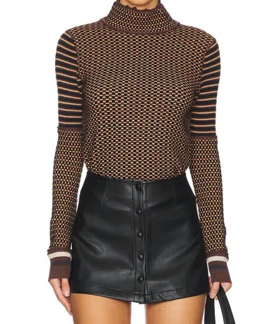 Free People We The Free Gamer Cuff Top In Black Combo