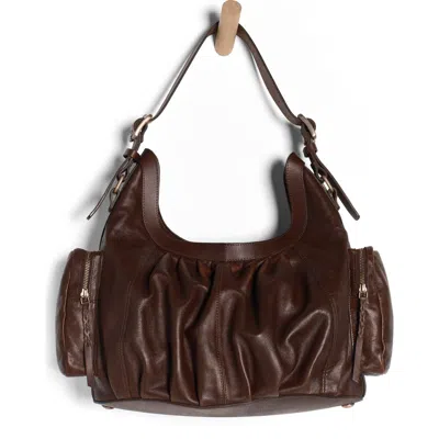 Free People We The Free Hattie Leather Shoulder Bag In Brown