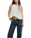 Free People We The Free Hialeah Tee Tank In Clean Ivory In White