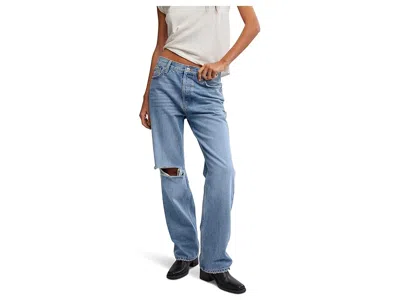 Free People Holly Ripped Cut Bootcut Jeans In Cambridge