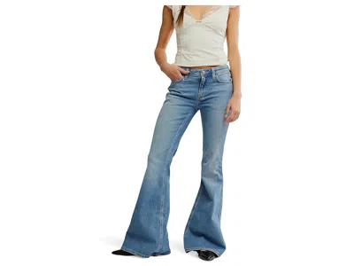 Free People Love Bomb Flare Jeans In Dynamite In Blue