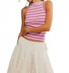 Free People We The Free Mia Striped Tank In Orchid Combo In Pink