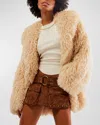 Free People Low Rise Faux Suede Micro Miniskort In Shaved Chocolate