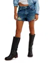 Free People We The Free Now Or Never Denim Shorts In Sunsational