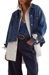 Free People Opal Swing Denim Jacket In Got The Blues In Blue