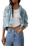 FREE PEOPLE FREE PEOPLE WE THE FREE OPAL SWING DENIM TRUCKER JACKET