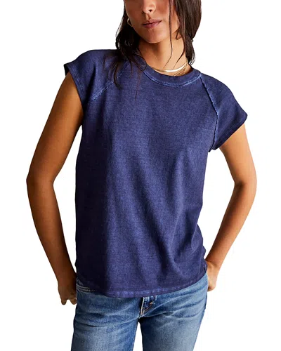 Free People We The Free Riley Tee In Peacoat