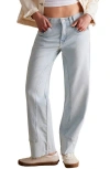 Free People We The Free Risk Taker Raw Hem Straight Leg Jeans In Day Dream Blue