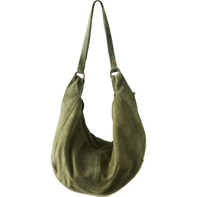 Free People We The Free Roma Suede Tote Bag In Green