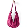Free People We The Free Roma Suede Tote Bag In Fuchsia
