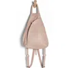 Free People We The Free Soho Convertible Leather Backpack In Fog