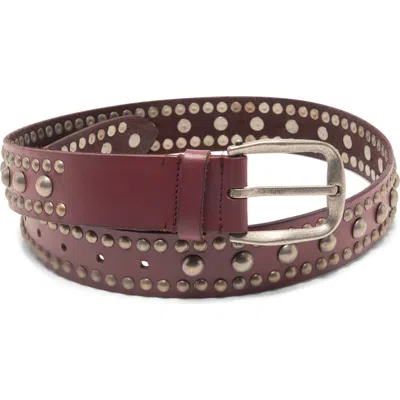 Free People We The Free Sola Studded Leather Belt In Brown