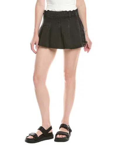 Free People We The Free Stephie Denim Skort In Black