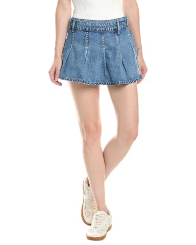 Free People We The Free Stephie Denim Skort In Blue