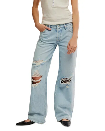 Free People We The Free Tennessee Low Rise Boyfriend Jeans In Outlaw In Multi