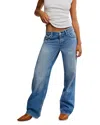 Free People We The Free Tennessee Low Rise Boyfriend Jeans In Outlaw In Blue