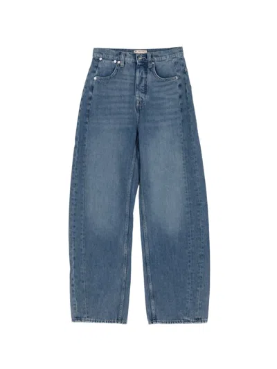Free People We The Free Truro Baggy Jeans In Blue