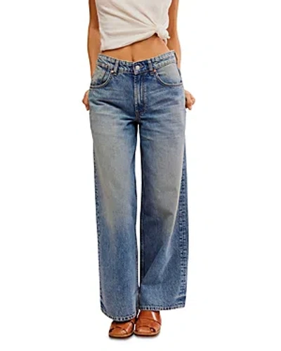 Free People We The Free Waterfalls Baggy Wide Leg Jeans In Outlaw