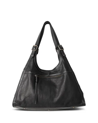 Free People We The Free Winged Leather Tote In Black