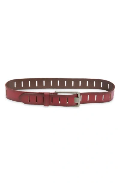 Free People We The Free Wtf Jona Leather Belt In Red