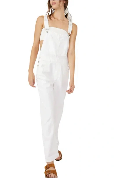 Free People We The Free Ziggy Denim Overalls In White