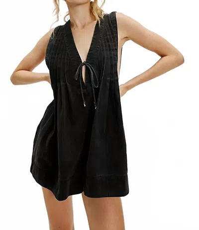 Free People Webster Romper In Black Wash