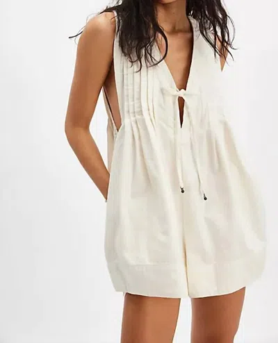 Free People Webster Romper In Ecru