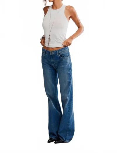 Free People West Coast Relaxed Jean In Humble In Blue