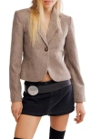 Free People Whip Smart Blazer In Brown