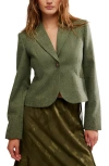 Free People Whip Smart Blazer In Green