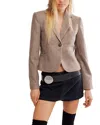 Free People Whip Smart Blazer In Neutral