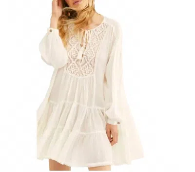 Free People White Mini Dress Endless Summer Crochet Boho