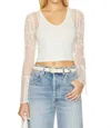 Free People X Intimately Fp Who's That Girl Long Sleeve In Multi