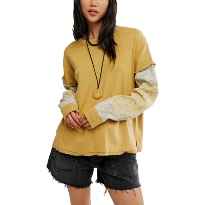 Free People Wild And Free Twofer Cotton Top In Green