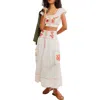 Free People Wild At Heart Crop Top & Maxi Skirt Set