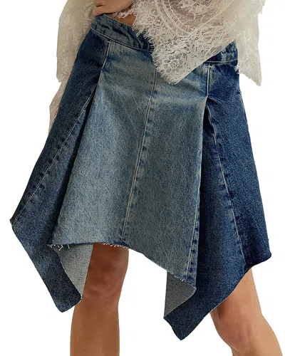 Free People Wild River Denim Handkerchief Skirt