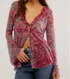Free People Wildest Dreams Floral Tunic Top In Multi