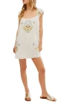 FREE PEOPLE WILDFLOWER EMBROIDERED MINIDRESS