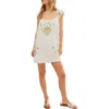 Free People Women's Wildflower Embroidered Minidress In Cream Combo