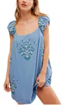 Free People Wildflower Embroidered Minidress In Multi
