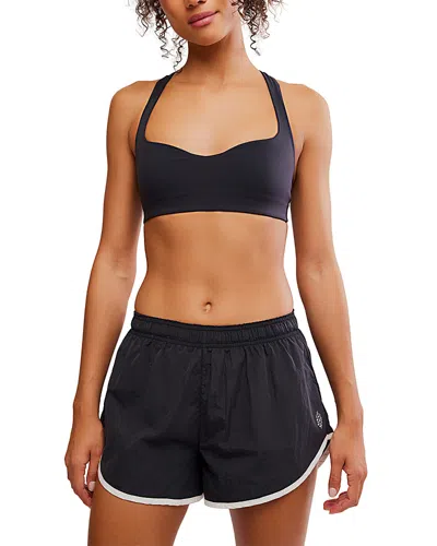 Free People Fp Movement Win Win Sweetheart Racerback Bra In Black