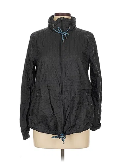 Pre-owned Free People Windbreaker Jacket In Black