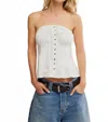 Free People Wink Wink Pintuck Tube Top In White